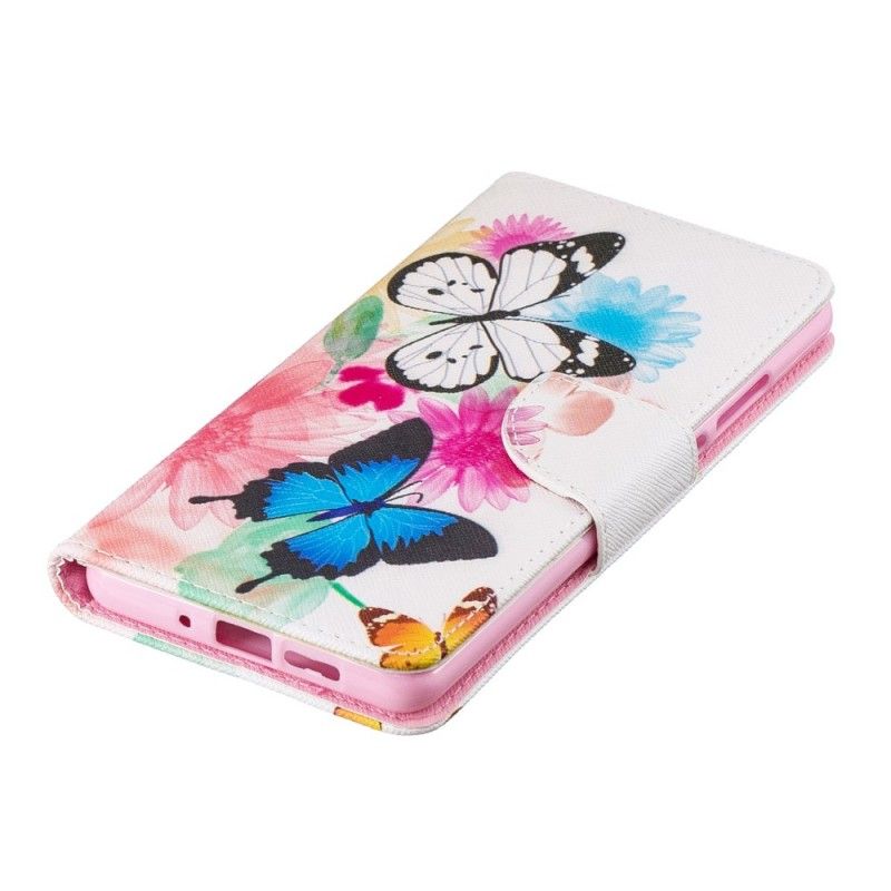 Housse Huawei P30 Pro Papillons Et Fleurs Peints