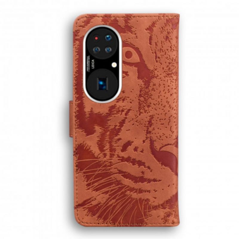 Housse Huawei P50 Empreinte Face De Tigre