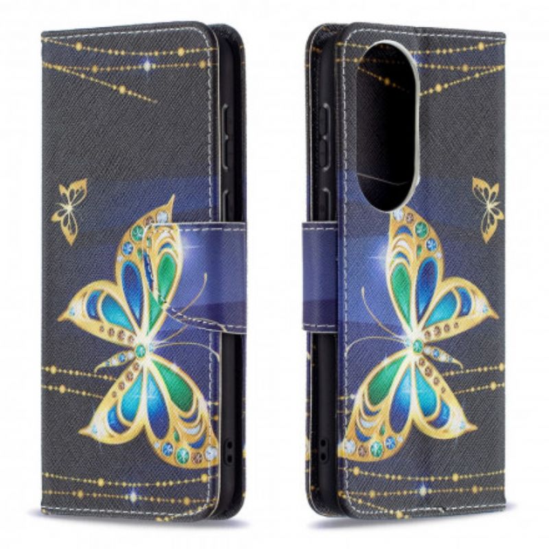 Housse Huawei P50 Papillon Magique