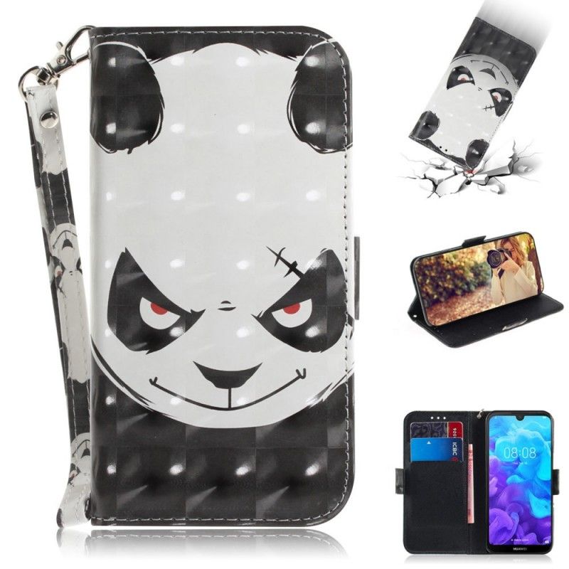 Housse Huawei Y5 2019 Angry Panda À Lanière