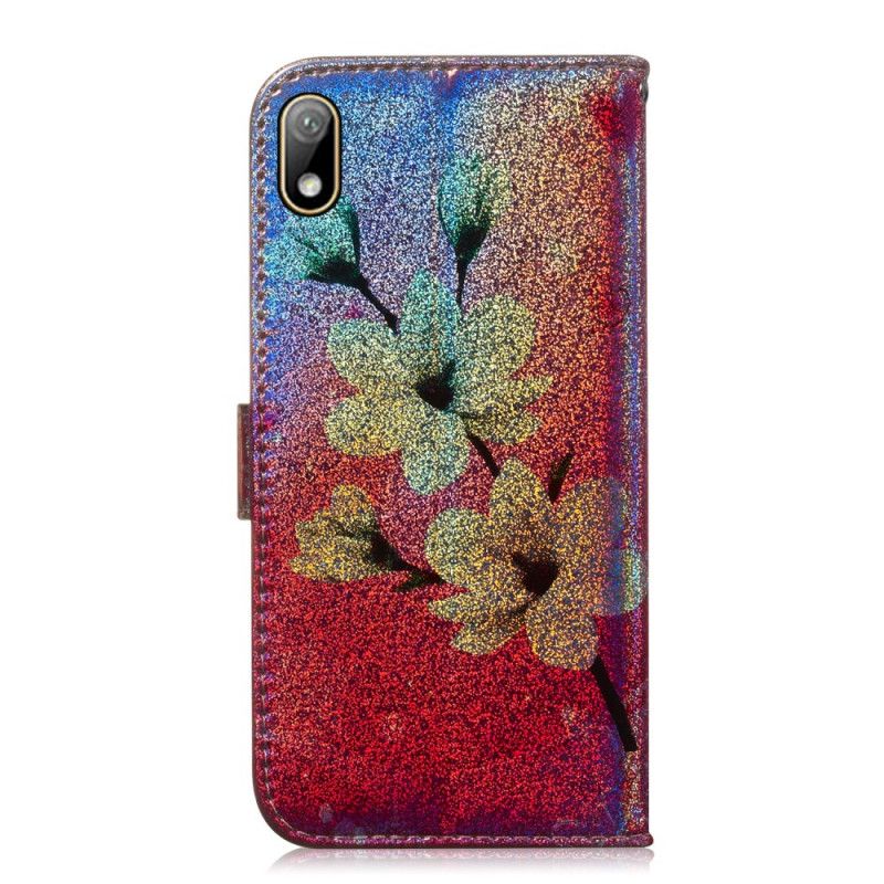 Housse Huawei Y5 2019 / Honor 8s Floralies Paillettes