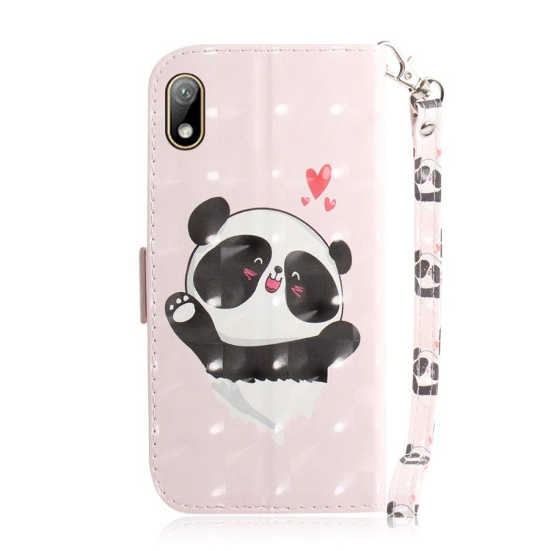 Housse Huawei Y5 2019 Panda Love À Lanière