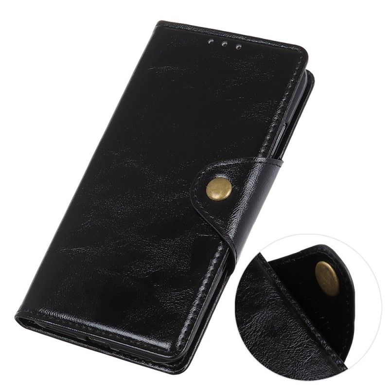 Housse Huawei Y5 2019 Simili Cuir Bouton Vernis