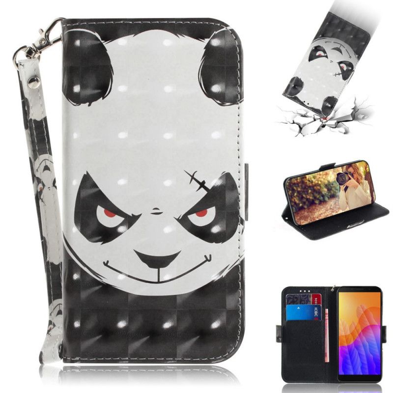 Housse Huawei Y5p Angry Panda À Lanière