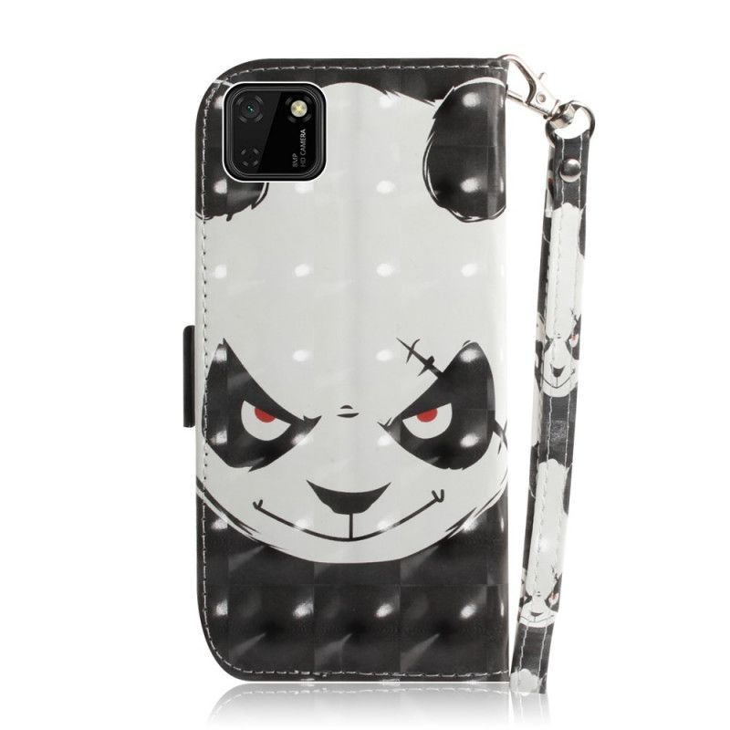 Housse Huawei Y5p Angry Panda À Lanière