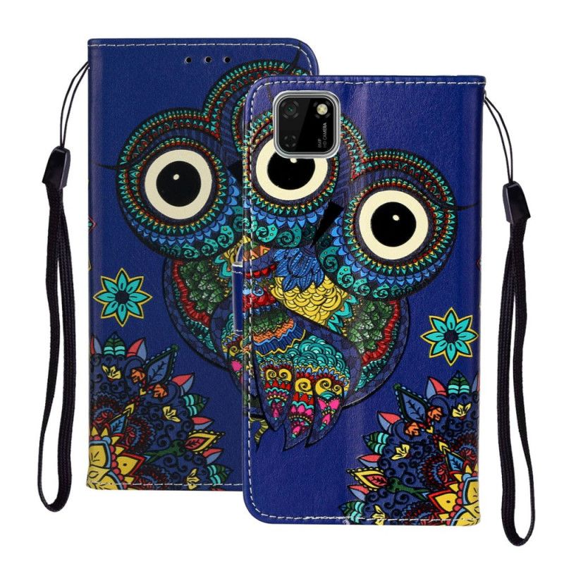 Housse Huawei Y5p Hibou En Mandala