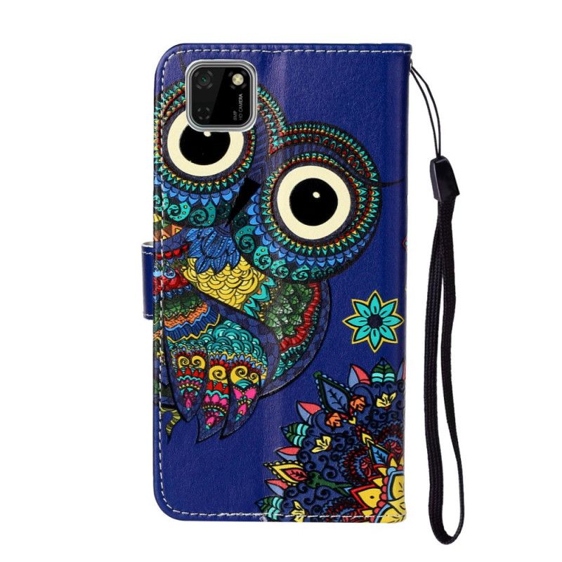 Housse Huawei Y5p Hibou En Mandala