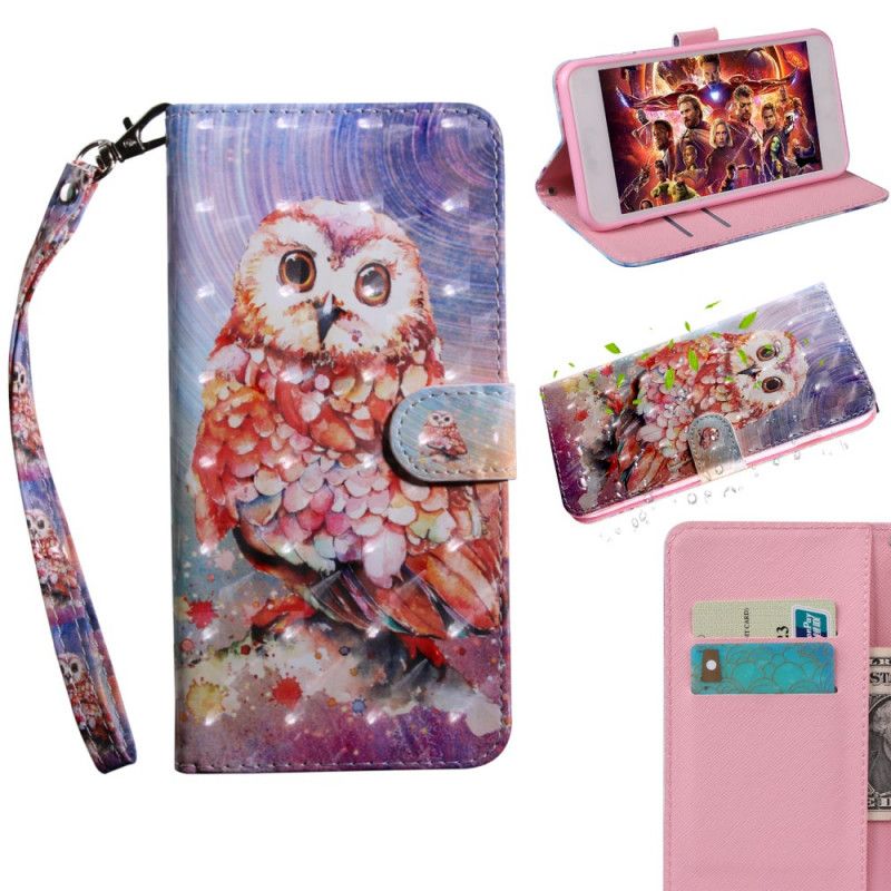 Housse Huawei Y5p Hibou Le Peintre