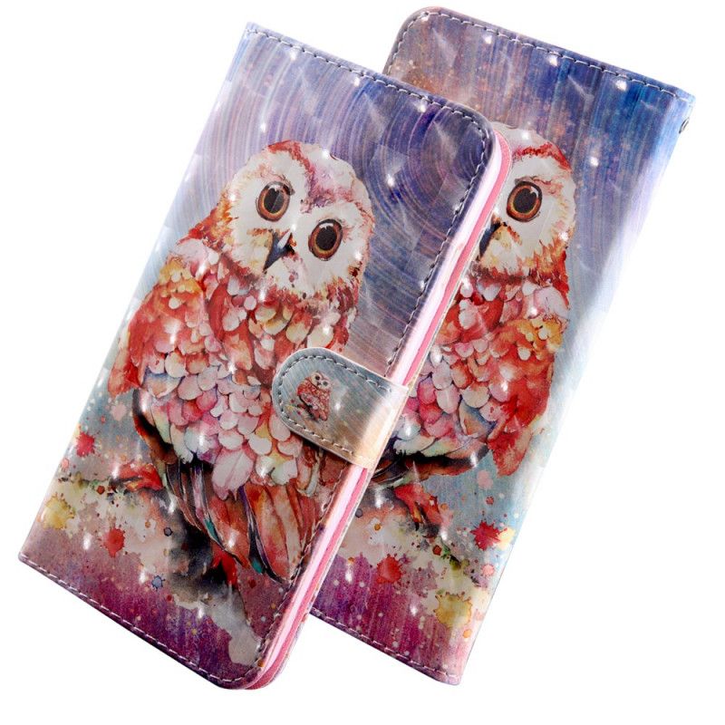 Housse Huawei Y5p Hibou Le Peintre