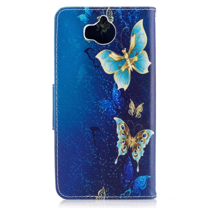 Housse Huawei Y6 2017 Papillons Dans La Nuit