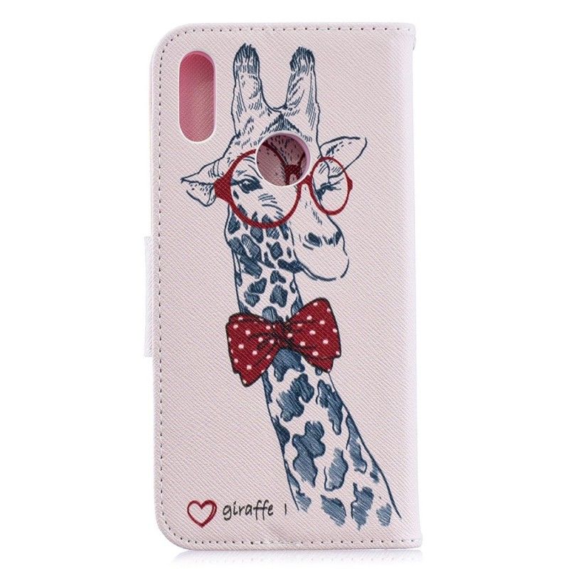 Étui Housse Huawei Y6 2019 Girafe Intello