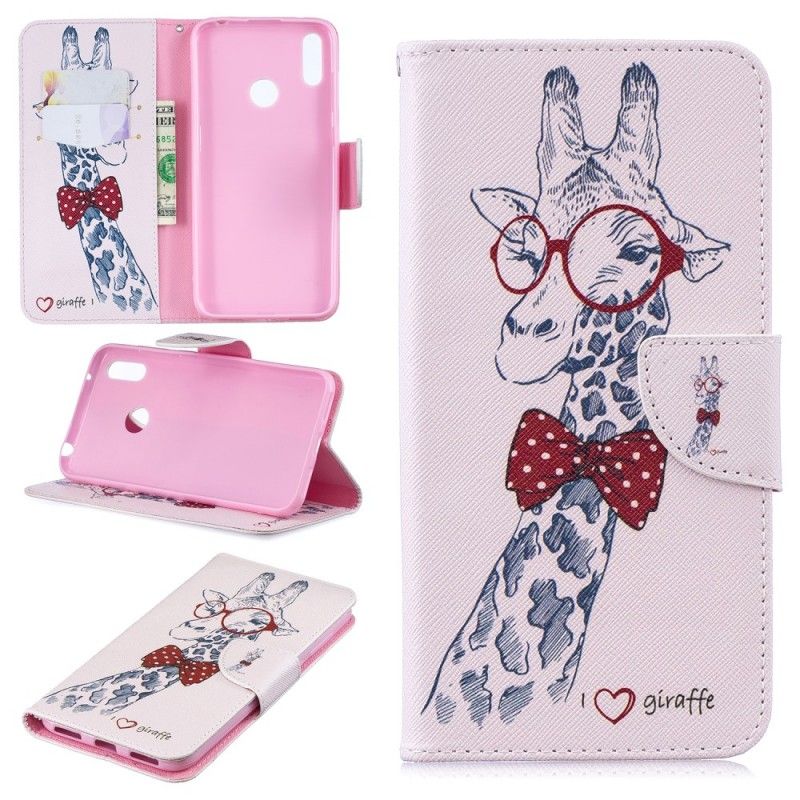 Housse Huawei Y7 2019 Girafe Intello