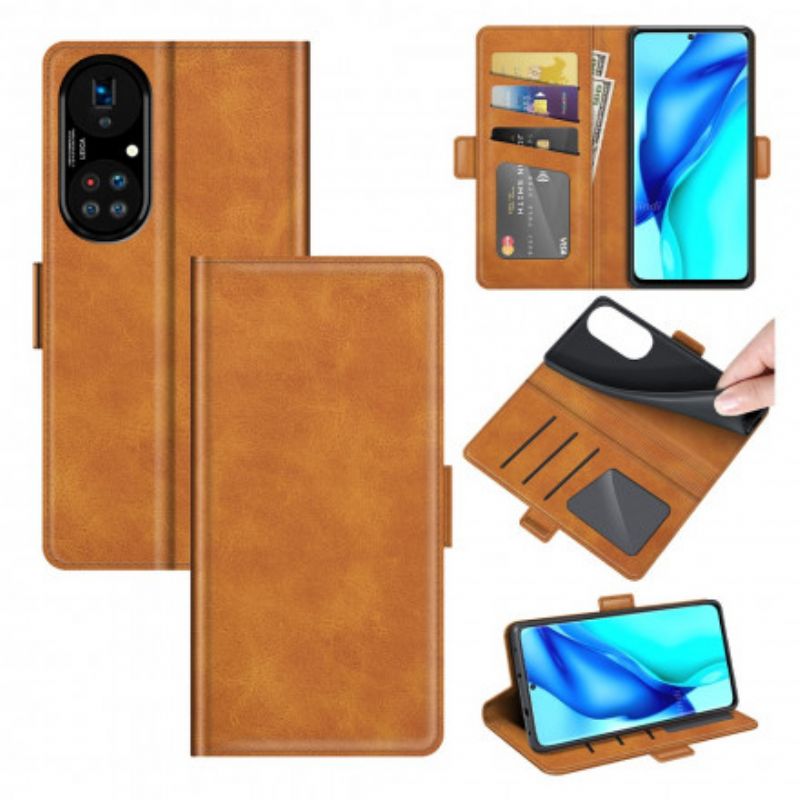 Housse Pour Huawei P50 Pro Style Cuir Design