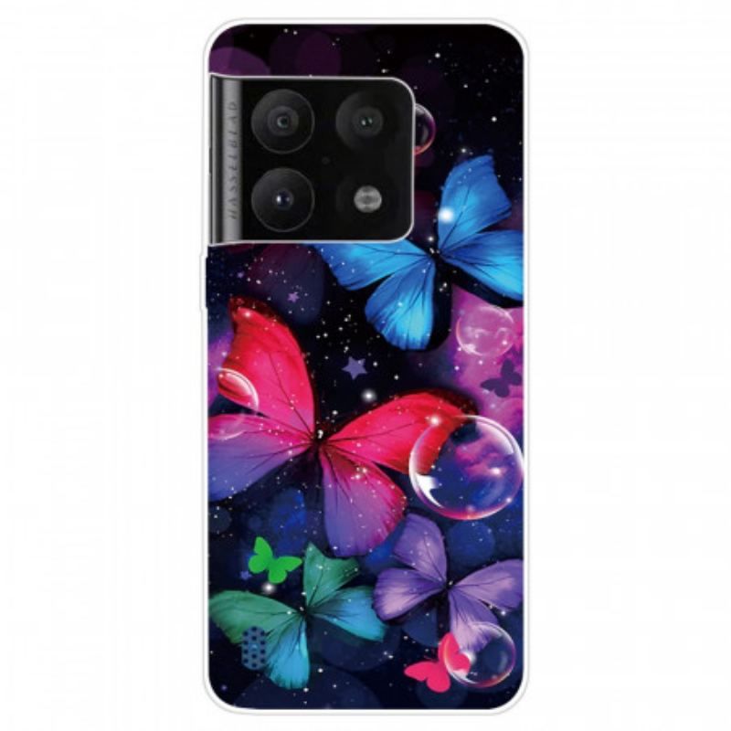 Coque OnePlus 10 Pro 5G Flexible Papillons