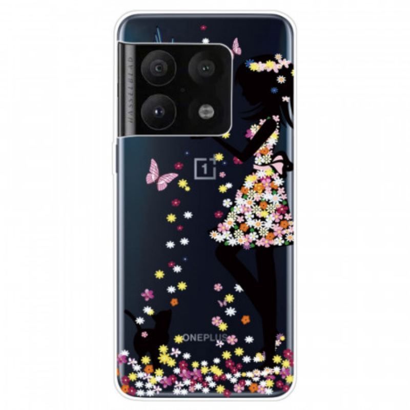 Coque OnePlus 10 Pro 5G Jeune Fille Fleurie