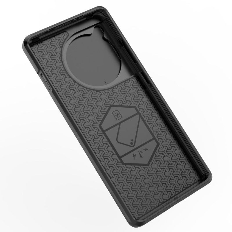 Coque OnePlus OnePlus 12R 5G Ring Résistante Couverture à Glissière pour Objectif