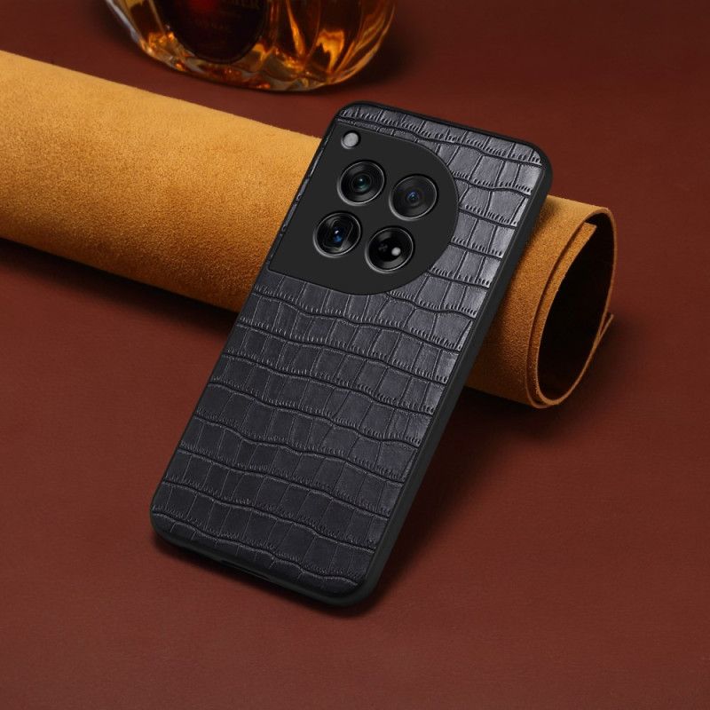 Coque OnePlus 12R Effet Crocodile