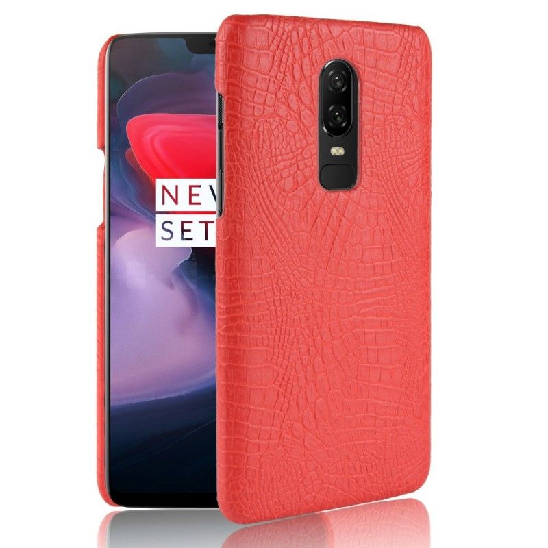 Coque Oneplus 6 Effet Peau De Crocodile