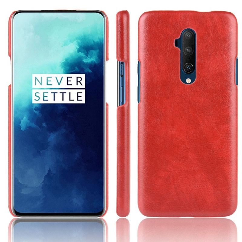 Coque Oneplus 7t Pro Effet Cuir Litchi