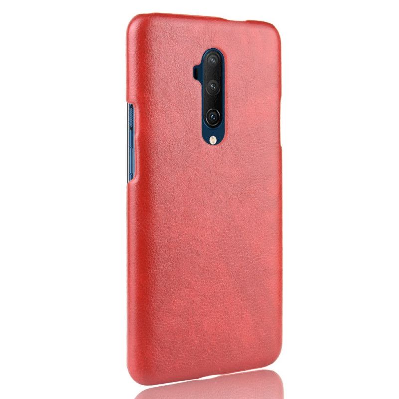 Coque Oneplus 7t Pro Effet Cuir Litchi