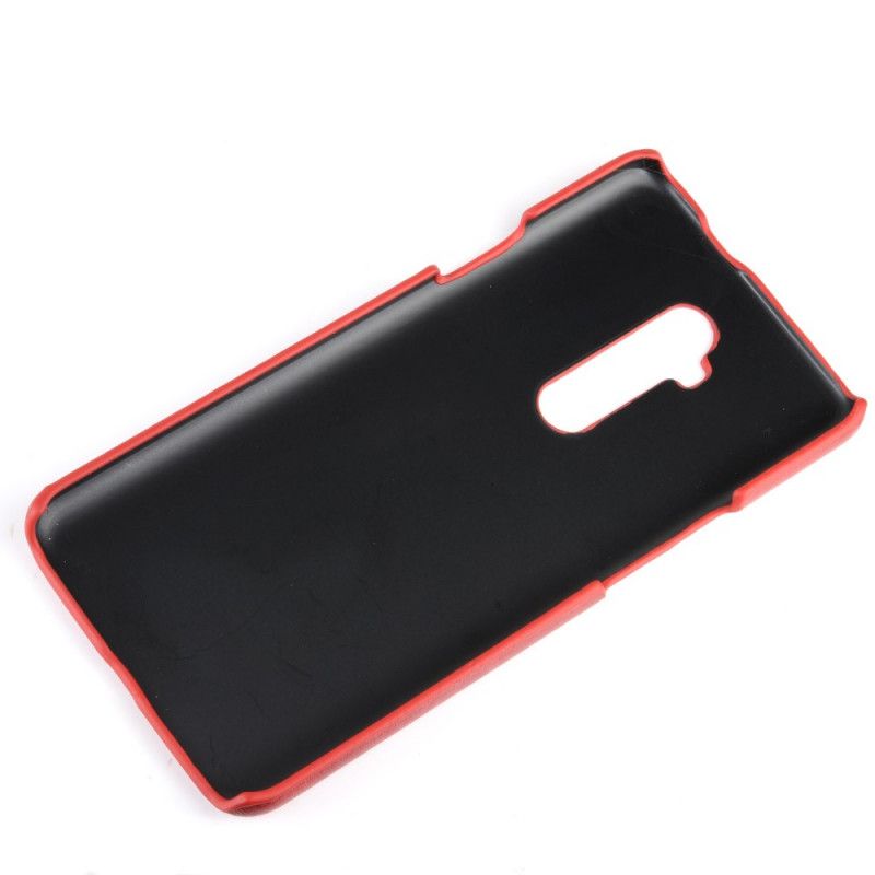 Coque Oneplus 7t Pro Effet Cuir Litchi