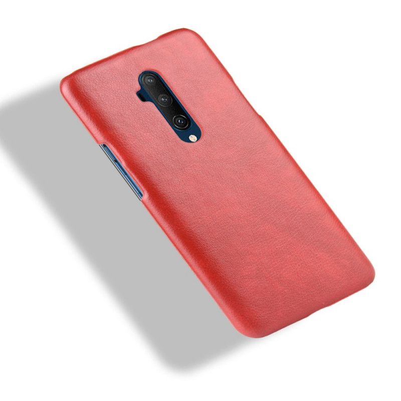 Coque Oneplus 7t Pro Effet Cuir Litchi