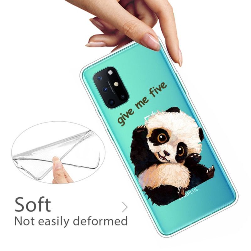 Coque Oneplus 8t Transparente Panda Give Me Five