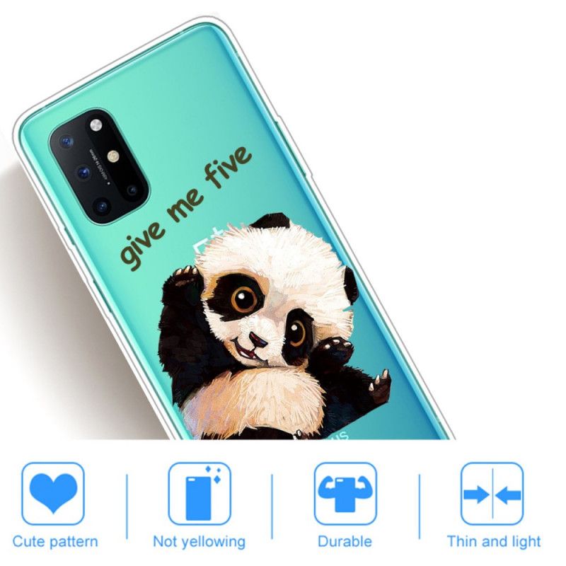 Coque Oneplus 8t Transparente Panda Give Me Five