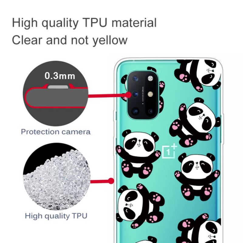 Coque Oneplus 8t Transparente Pandas Have Fun