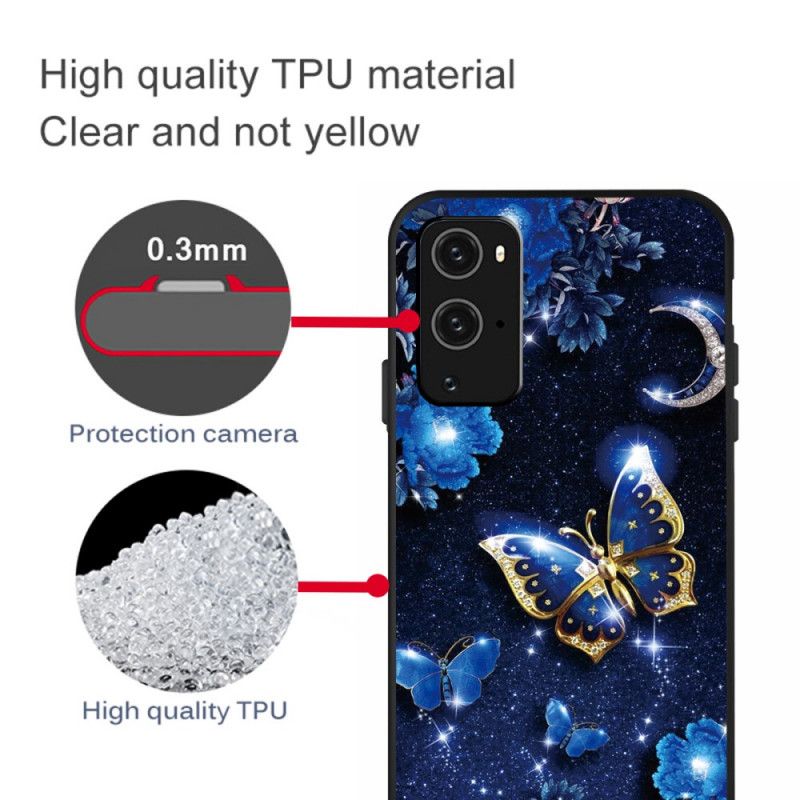 Coque Oneplus 9 Papillon D'or