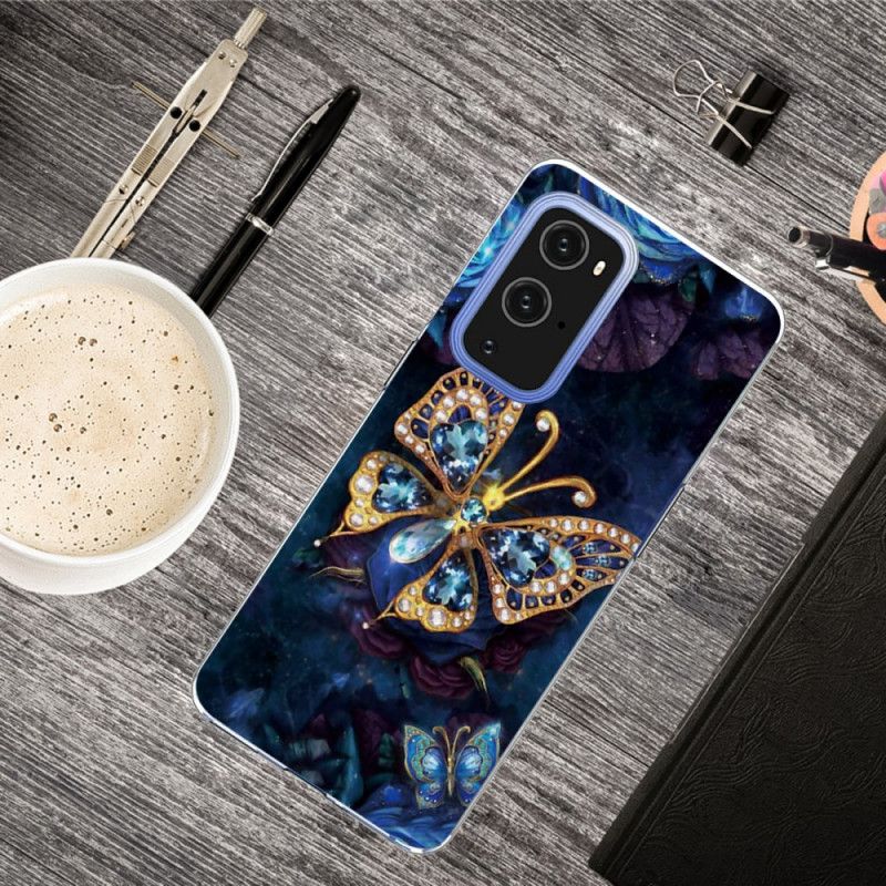 Coque Oneplus 9 Papillon Luxe