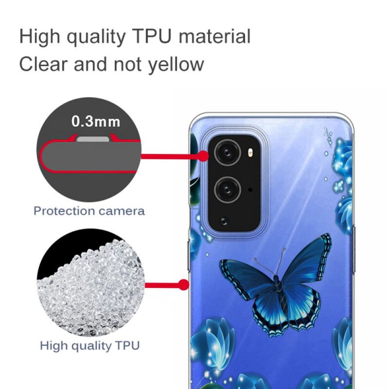 Coque Oneplus 9 Papillon Luxe