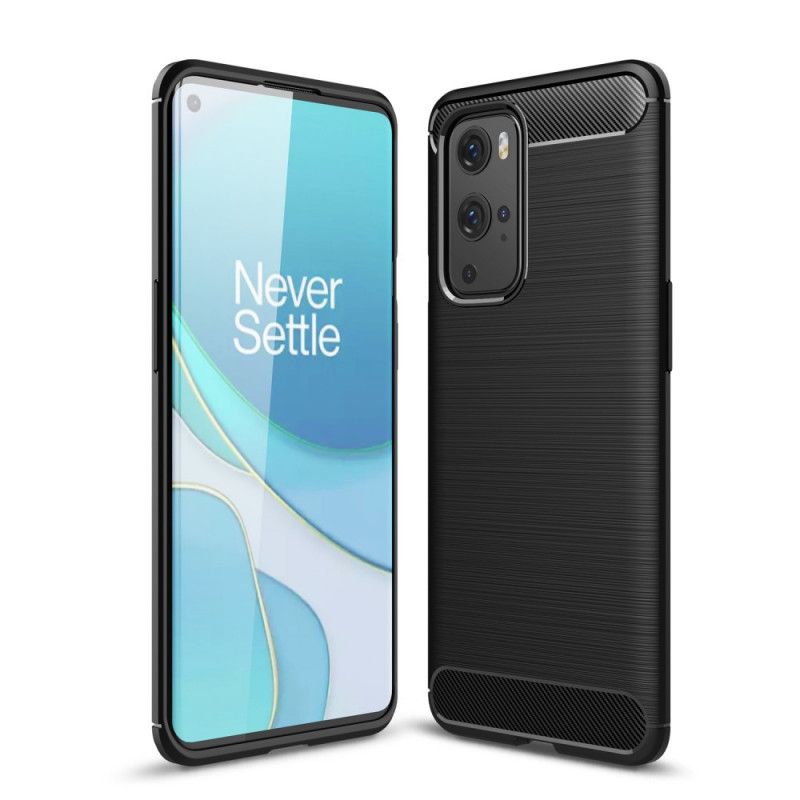 Coque Oneplus 9 Pro Fibre Carbone Brossée