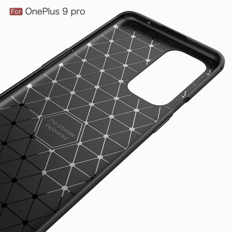 Coque Oneplus 9 Pro Fibre Carbone Brossée