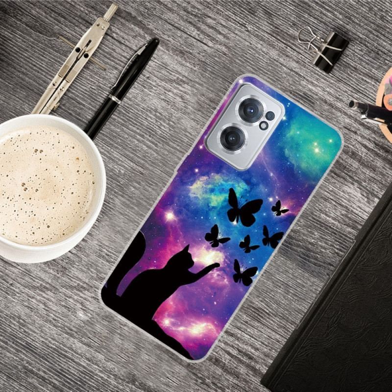 Coque OnePlus Nord CE 2 5G Chat et Papillons