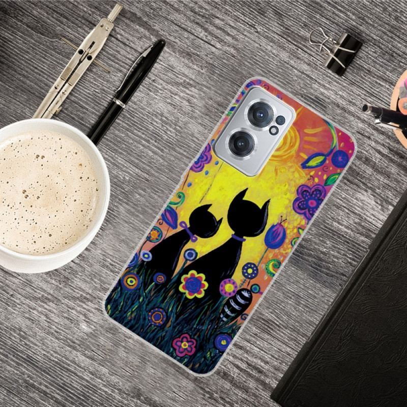 Coque OnePlus Nord CE 2 5G Chat Père et Fils