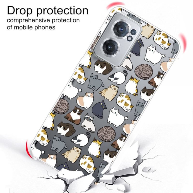 Coque OnePlus Nord CE 2 5G Chats du Monde