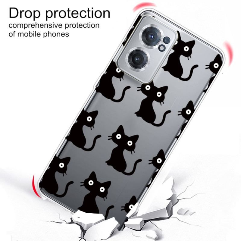 Coque OnePlus Nord CE 2 5G Chats Noirs