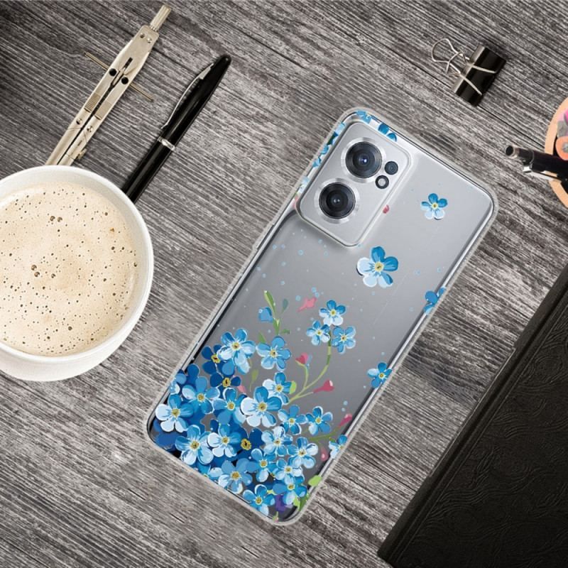 Coque OnePlus Nord CE 2 5G Fleurs Bleues