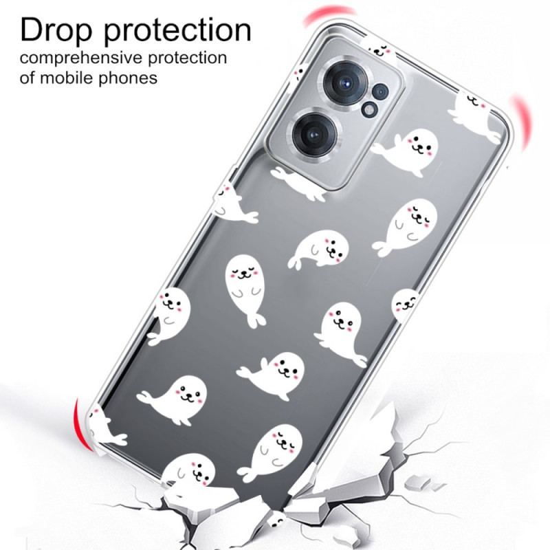 Coque OnePlus Nord CE 2 5G Phoques Blancs