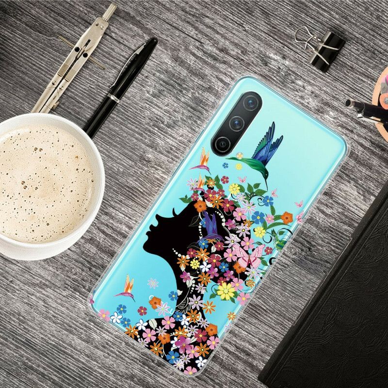 Coque OnePlus Nord CE 5G Transparente Chevelure Fleuri