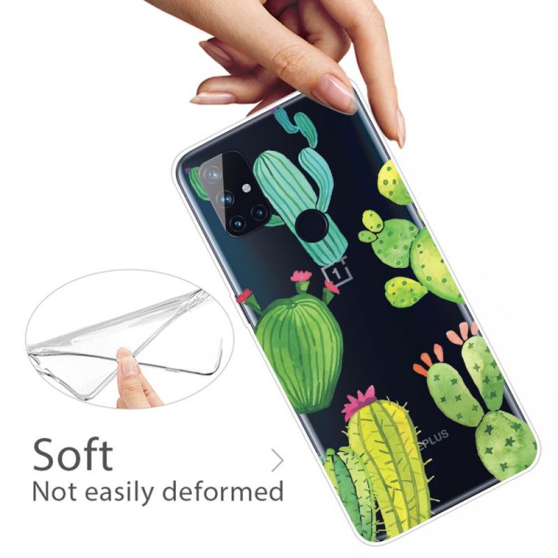 Coque Oneplus Nord N10 Cactus Aquarelle