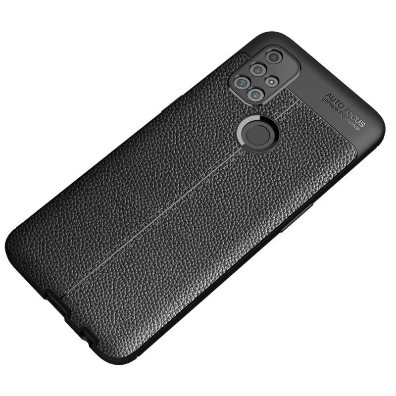 Coque Oneplus Nord N10 Effet Cuir Litchi Double Line