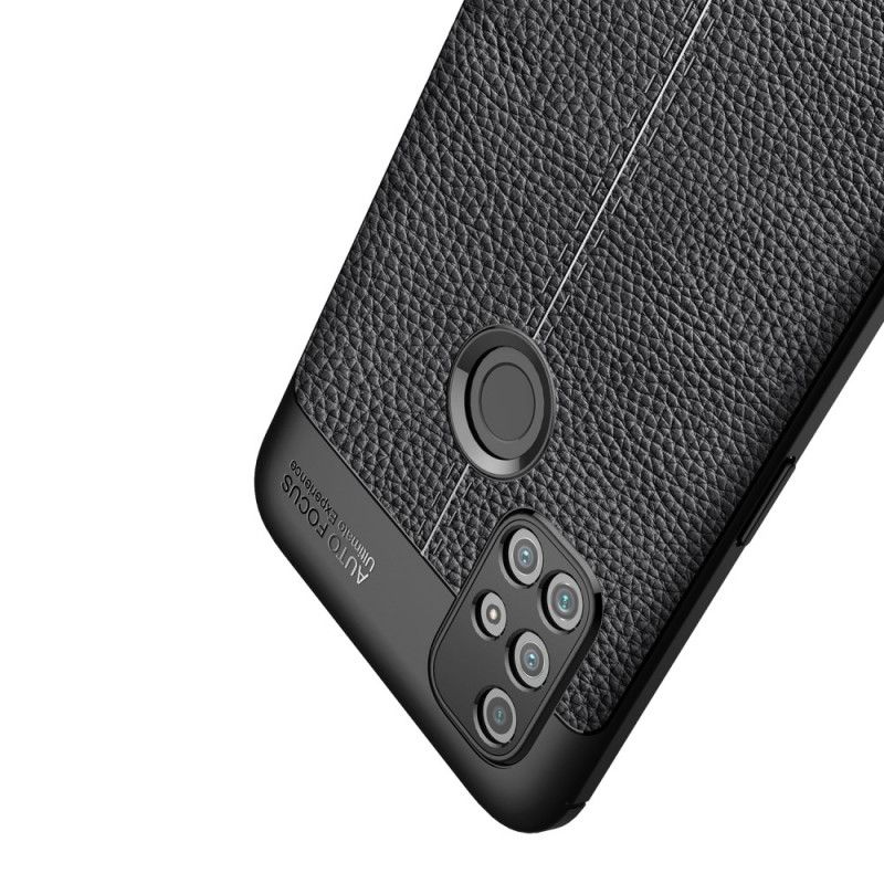 Coque Oneplus Nord N10 Effet Cuir Litchi Double Line