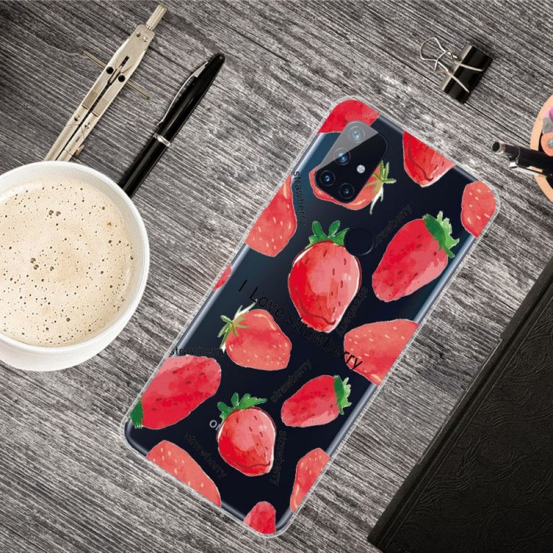 Coque Oneplus Nord N10 Fraises / I Love Strawberry