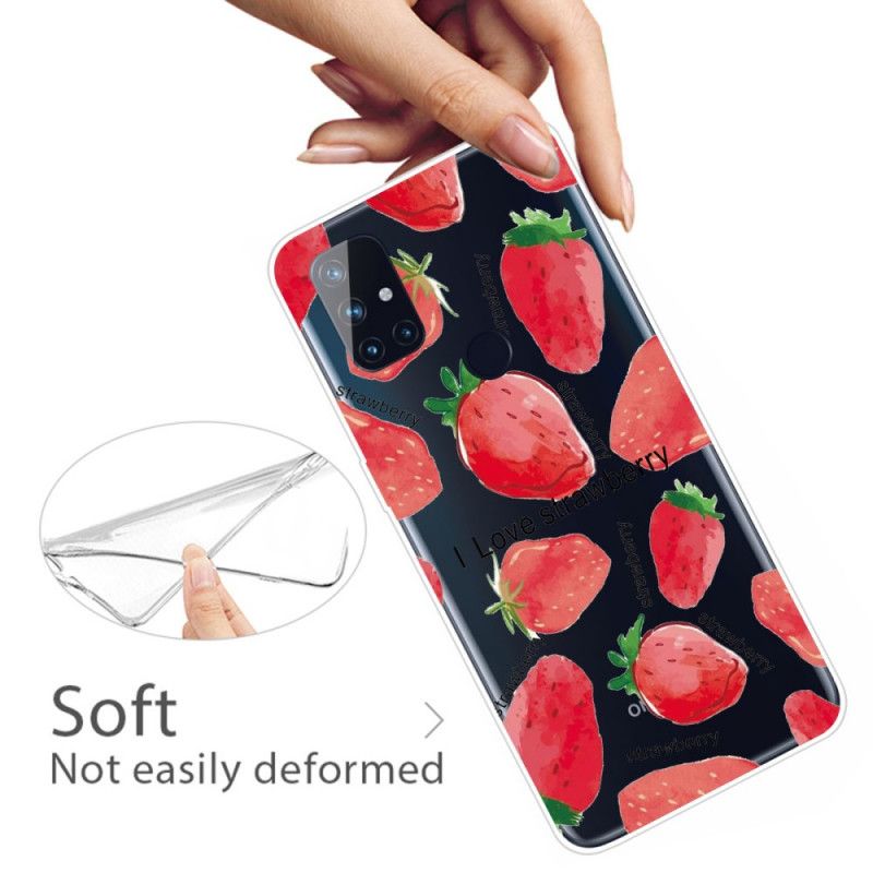 Coque Oneplus Nord N10 Fraises / I Love Strawberry