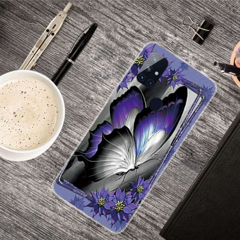 Coque Oneplus Nord N10 Papillon Royal