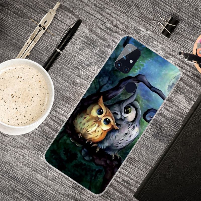 Coque Oneplus Nord N10 Peinture Hiboux