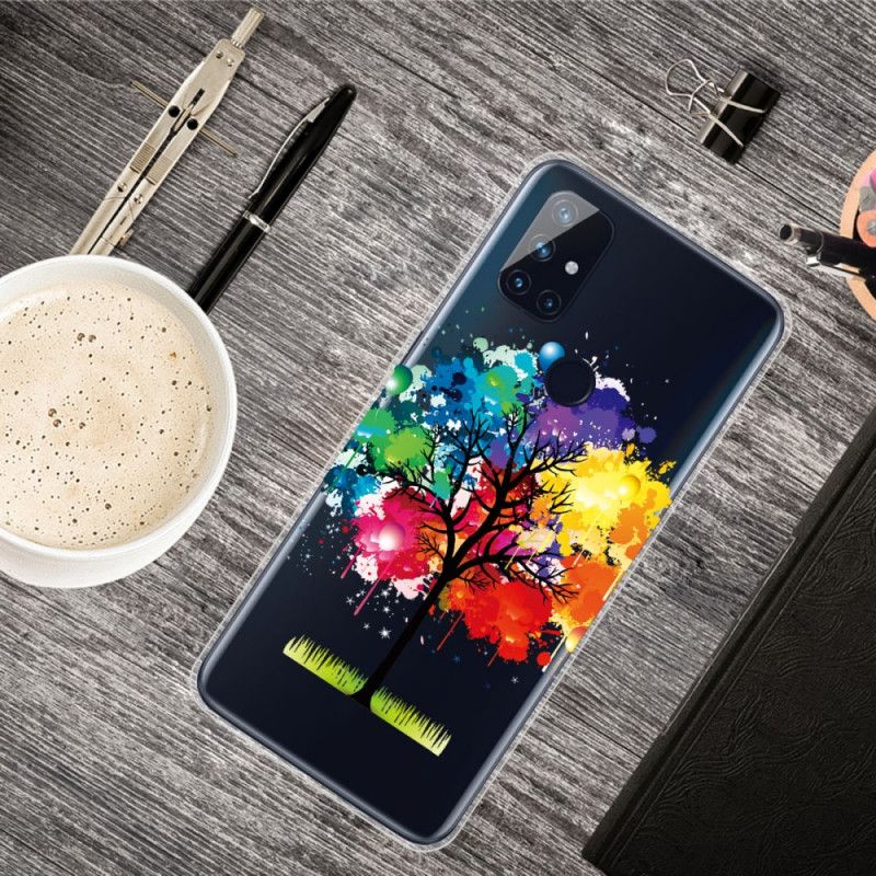 Coque Oneplus Nord N10 Transparente Arbre Aquarelle