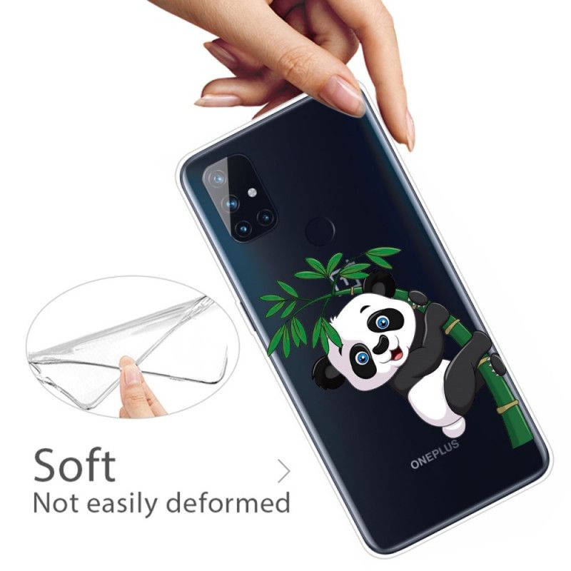 Coque Oneplus Nord N10 Transparente Panda Sur Le Bambou